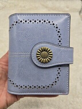 Sendefn Small Women Wallet Genuine Leather Bifold RFID Blocking Card Holder